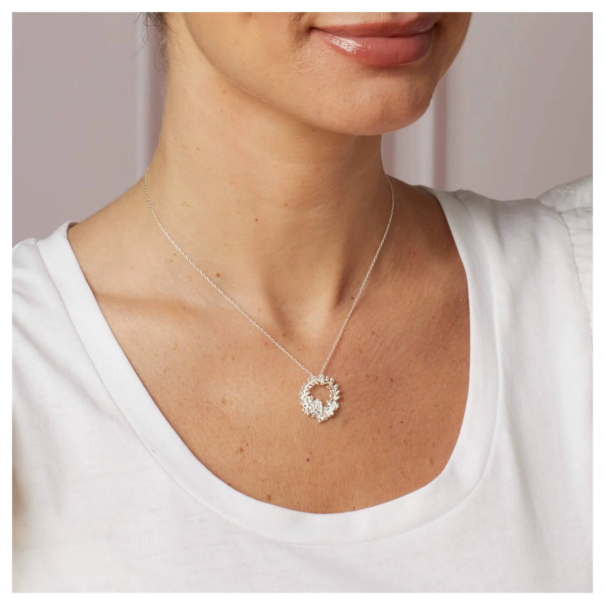 Laura Ashley N4718 Cathedine Necklace Sterling Silver sold by H.S. Johnson product image thumbnail 2