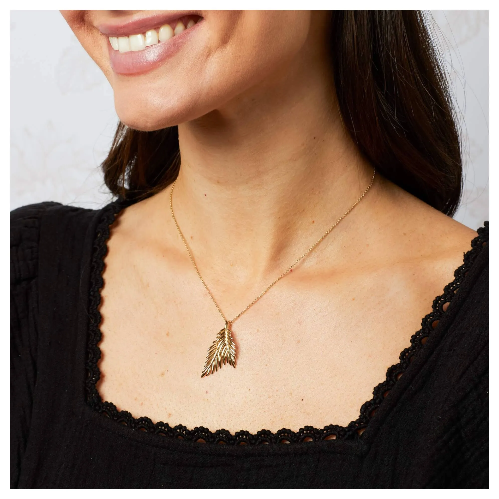 Laura Ashley N4665 Marlbrook Leaf Necklace Sterling Silver sold by H.S. Johnson product image thumbnail 2