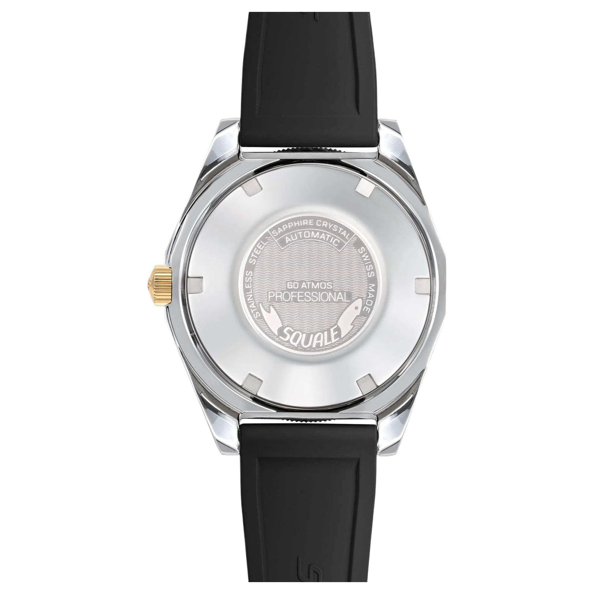 Squale MATICGBKBK.MRBK Matic S Two-Tone Black Rubber Watch sold by H.S. Johnson product image thumbnail 5