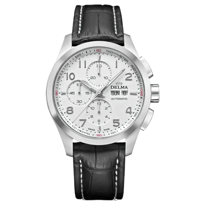 Delma 41601.660.6.012 Klondike Chronograph Automatic Watch sold by H.S. Johnson