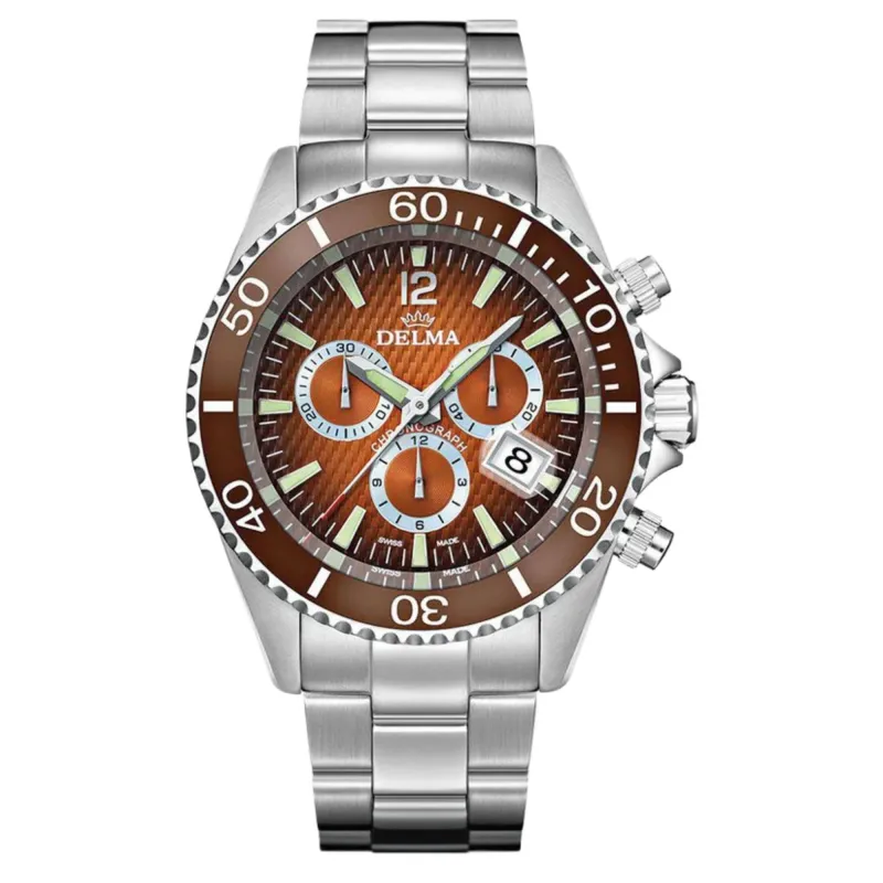 Delma 41701.564.6.158 Santiago Chronograph Quartz Watch sold by H.S. Johnson