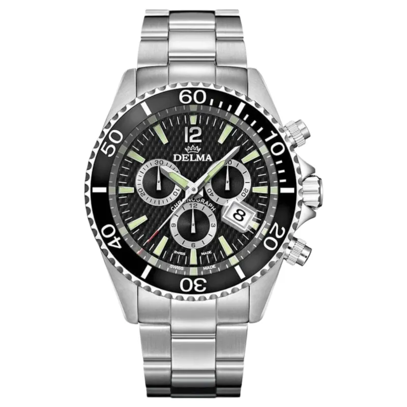 Delma 41701.564.6.038 Santiago Chronograph Quartz Watch sold by H.S. Johnson