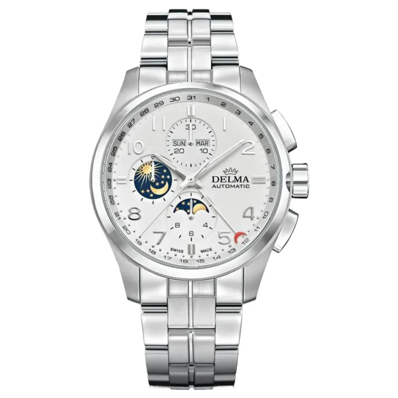 Delma 41701.680.6.012 Klondike Moonphase Automatic Watch sold by H.S. Johnson