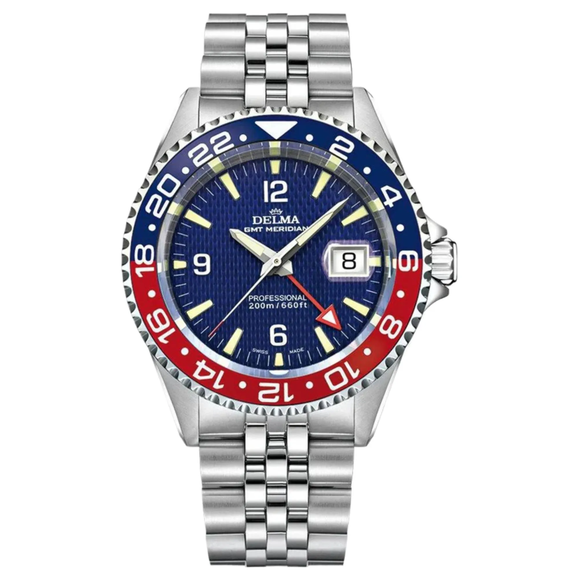 Delma 41702.648.6P044 Santiago GMT Quartz Watch sold by H.S. Johnson