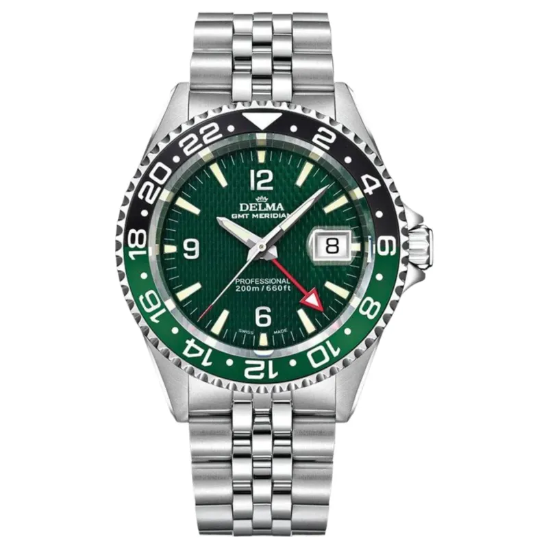 Delma 41702.648.6.144 Santiago GMT Quartz Watch sold by H.S. Johnson