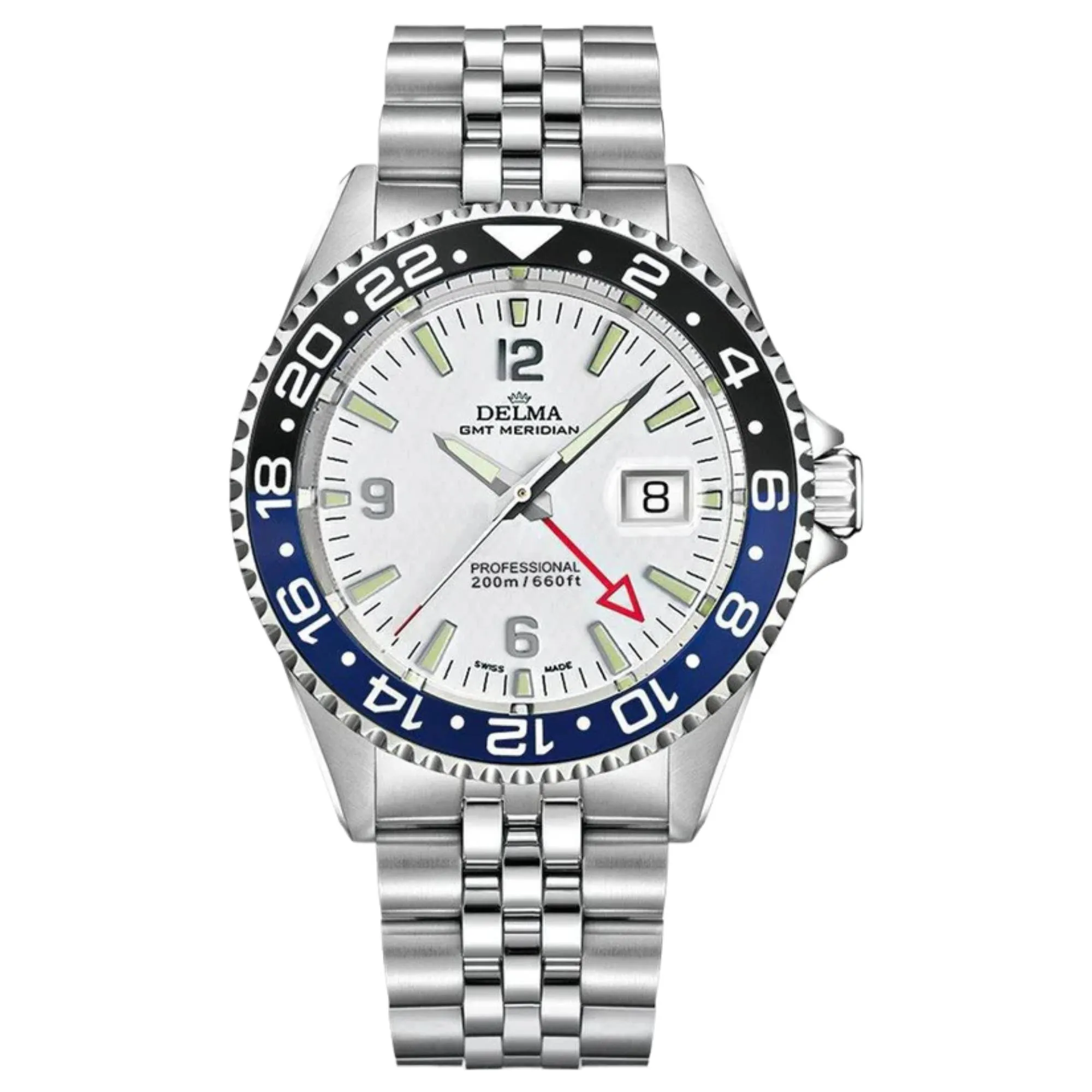 Delma 41702.648.6.014 Santiago GMT Quartz Watch sold by H.S. Johnson