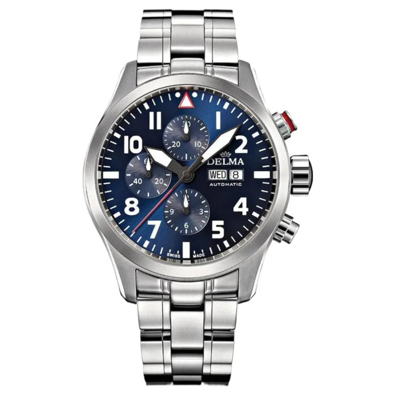 Delma 41702.580.6.049 Commander Chronograph Automatic Watch sold by H.S. Johnson