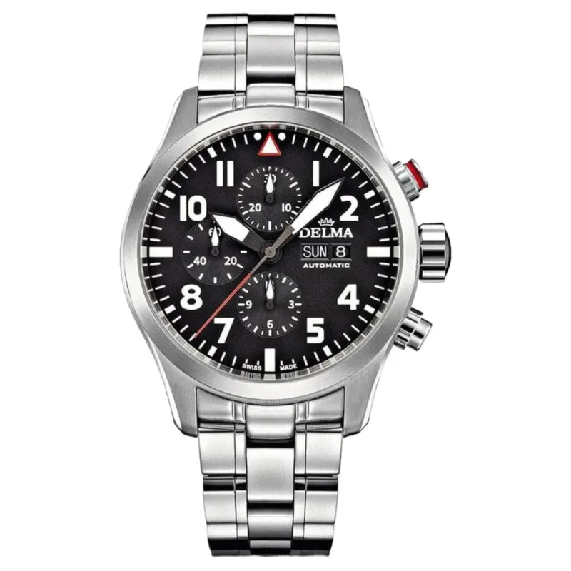 Delma 41702.580.6.038 Commander Chronograph Automatic Watch sold by H.S. Johnson