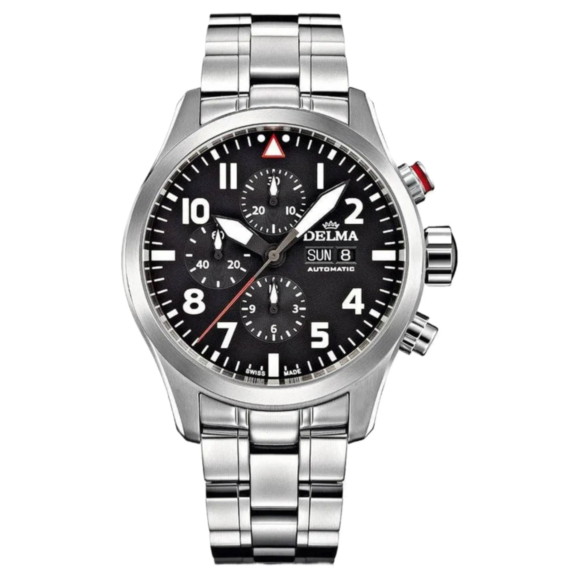 Delma 41702.580.6.038 Commander Chronograph Automatic Watch sold by H.S. Johnson