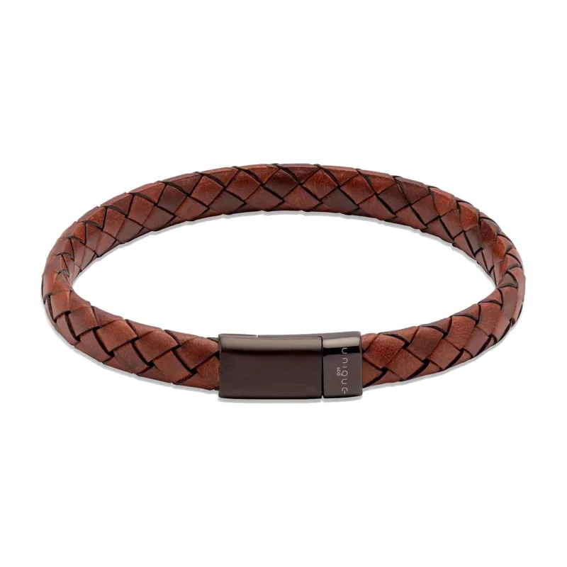 Unique & Co B454LC/21CM Men's Leather Bracelet sold by H.S. Johnson