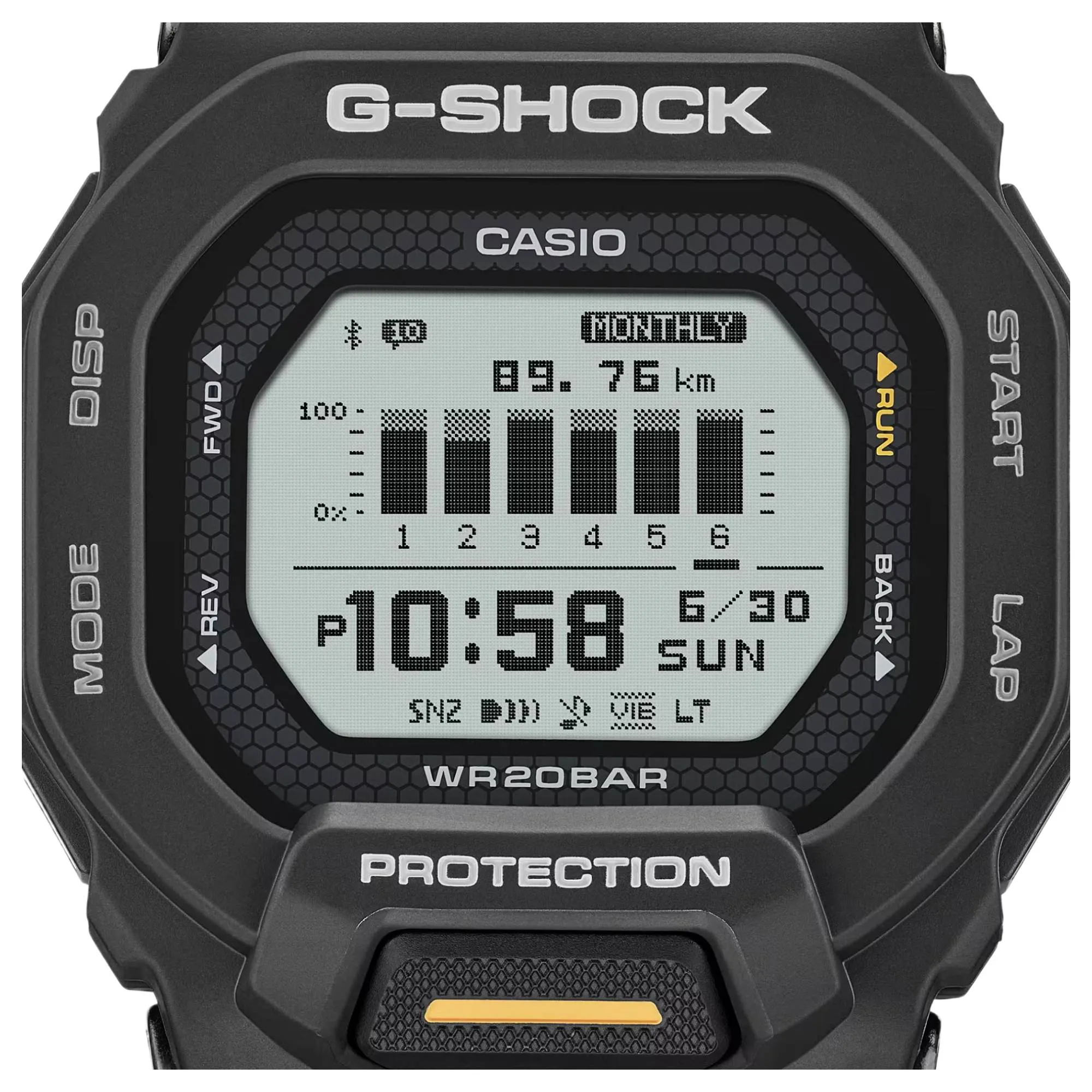 G-Shock GBD-200-1A1ER G-Squad Multifunction LCD Watch sold by H.S. Johnson product image thumbnail 5