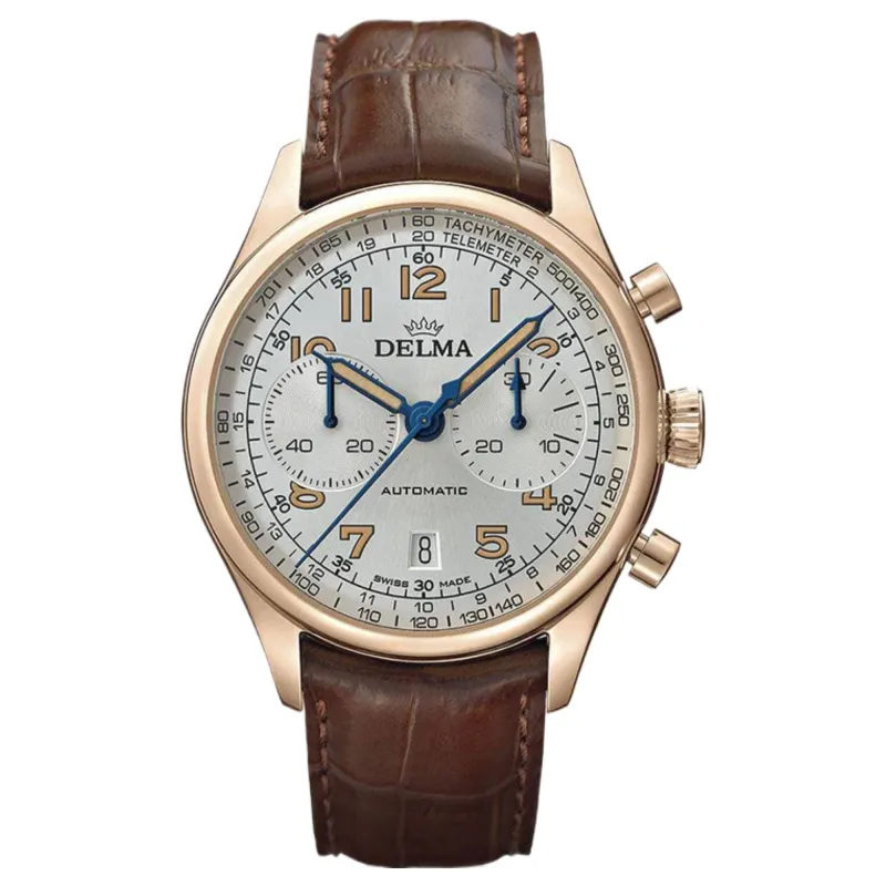 Delma 43601.730.6.062 Limited Edition Heritage Chronograph Automatic Watch sold by H.S. Johnson