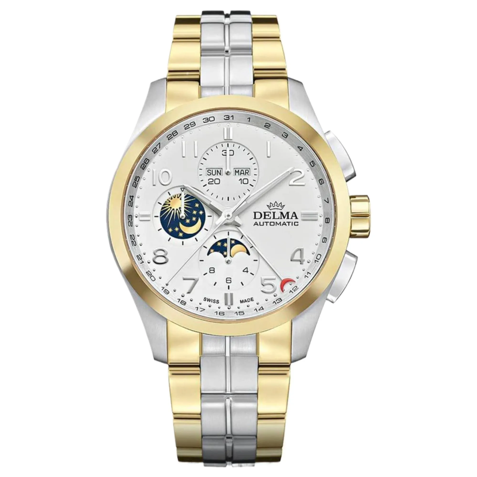 Delma 52701.680.6.012 Klondike Moonphase Automatic Watch sold by H.S. Johnson