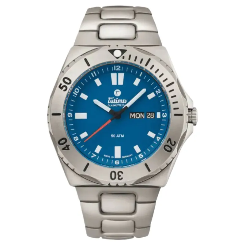 Tutima 6151-12 M2 Seven Seas Automatic Watch made by H.S. Johnson