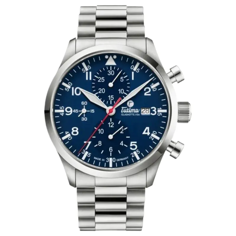 Tutima 6405-04 Flieger Legacy T5 Chronograph Automatic Watch made by H.S. Johnson