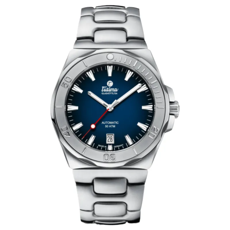 Tutima 6156-04 M2 Seven Seas Automatic Watch made by H.S. Johnson