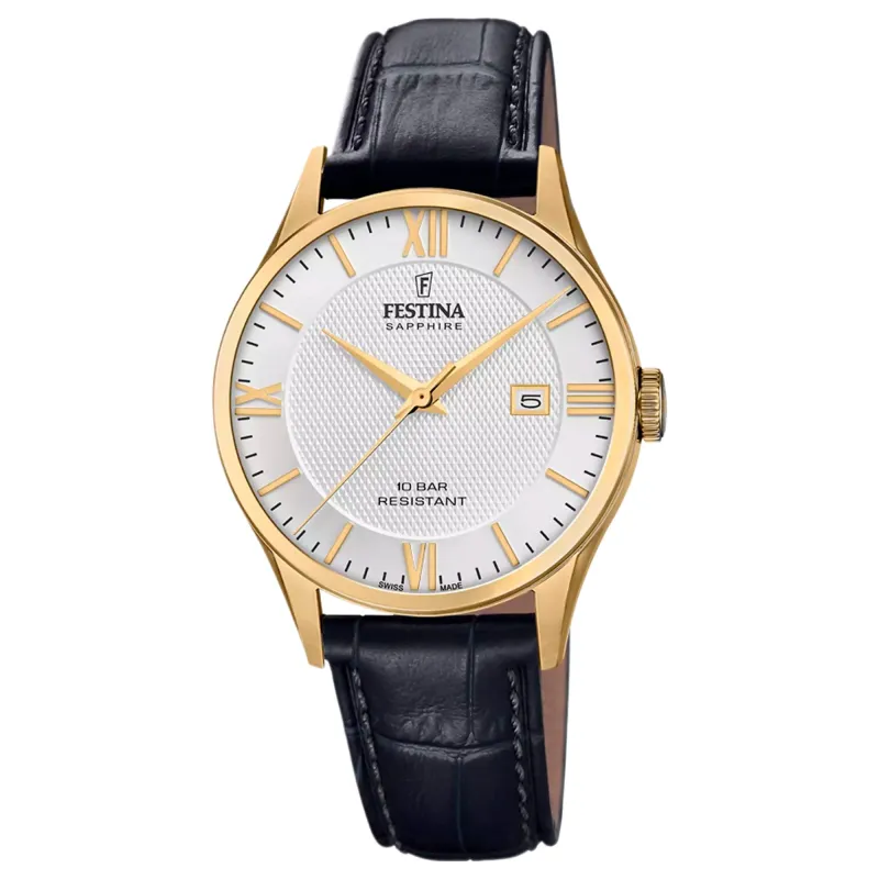 Festina Swiss Made F20010/2 Men's Analogue Quartz Watch sold by H.S. Johnson