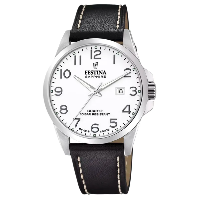 Festina Swiss Made F20025/1 Men's Analogue Quartz Watch sold by H.S. Johnson