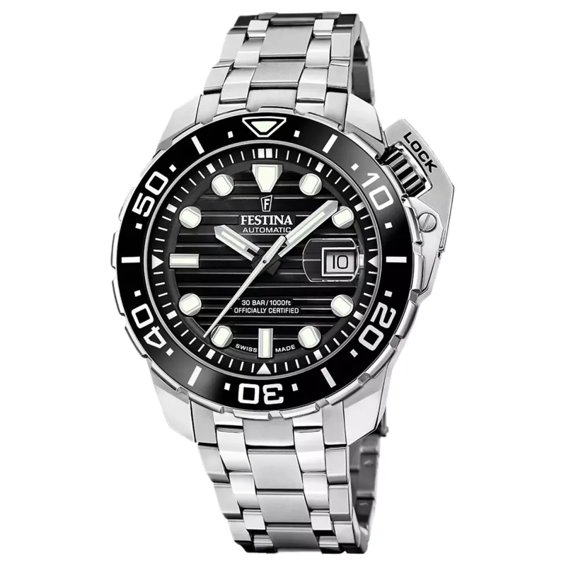 Festina Swiss Made F20043/6 Men's Diver Analogue Automatic Watch made by H.S. Johnson