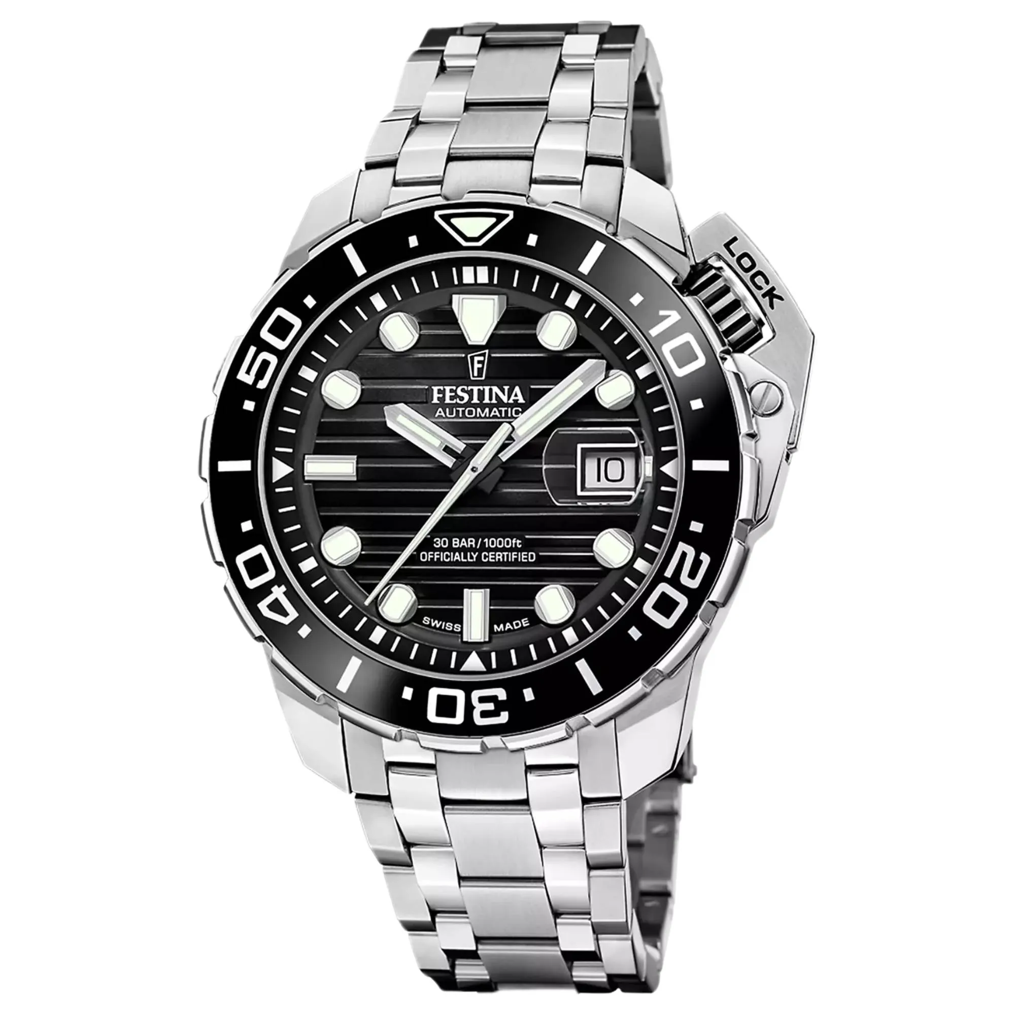 Festina Swiss Made F20043/6 Men's Diver Analogue Automatic Watch sold by H.S. Johnson