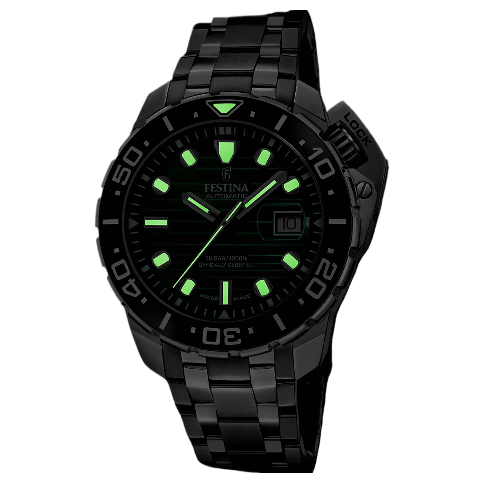 Festina Swiss Made F20043/4 Men's Diver Analogue Automatic Watch sold by H.S. Johnson product image thumbnail 2