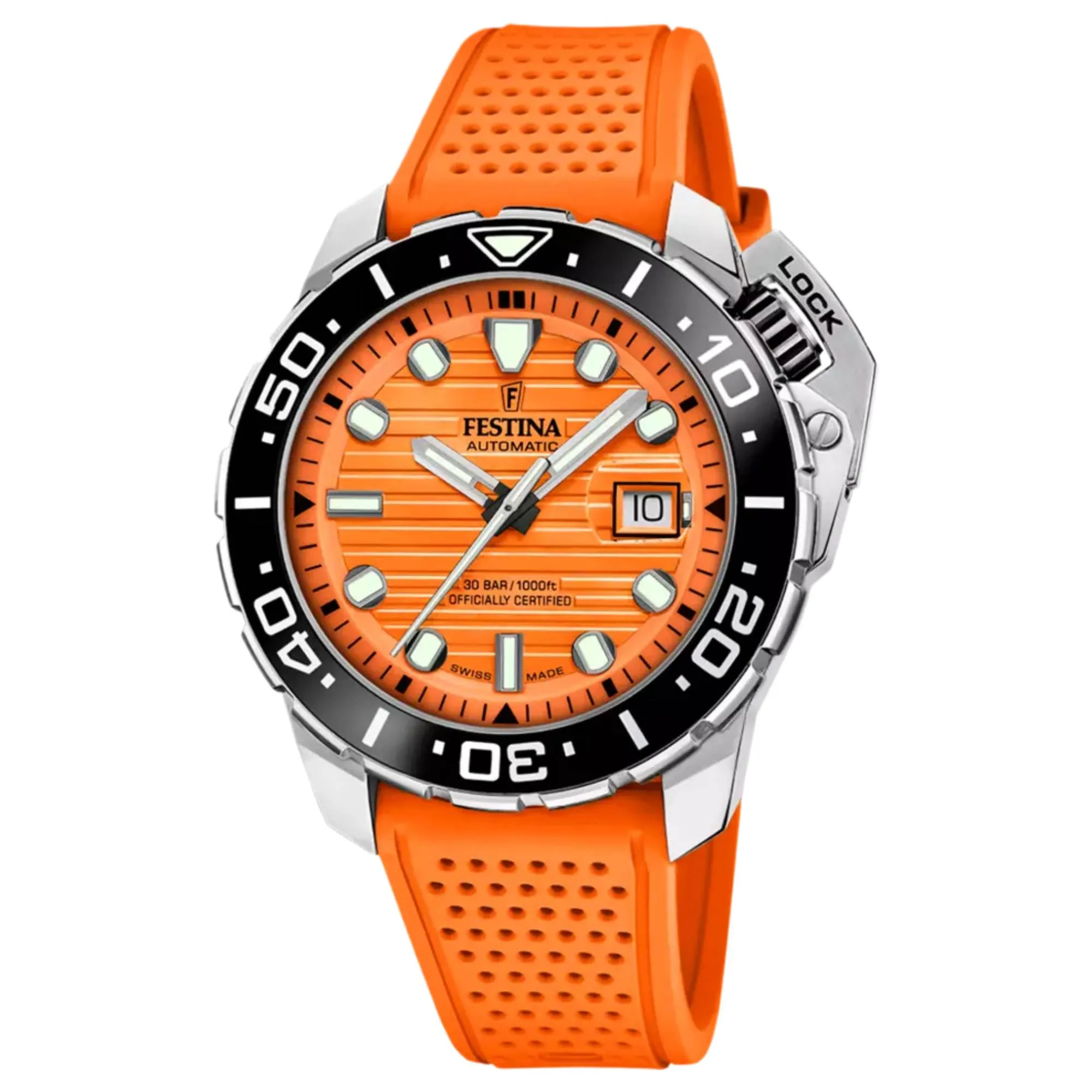 Festina Swiss Made F20043/3 Men's Diver Analogue Automatic Watch sold by H.S. Johnson product image thumbnail 3