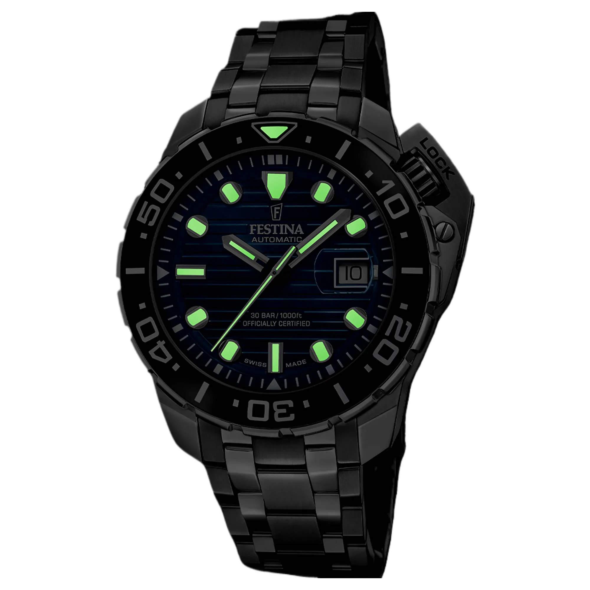 Festina Swiss Made F20043/2 Men's Diver Analogue Automatic Watch sold by H.S. Johnson product image thumbnail 2