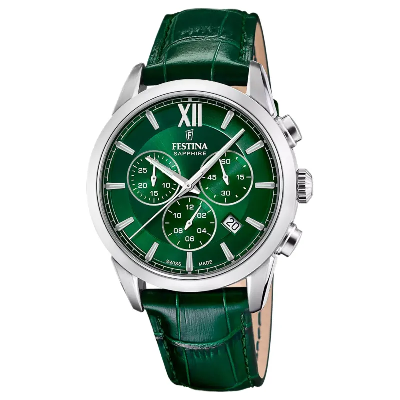 Festina Swiss Made F20041/3 Men's Analogue Quartz Chronograph Watch sold by H.S. Johnson