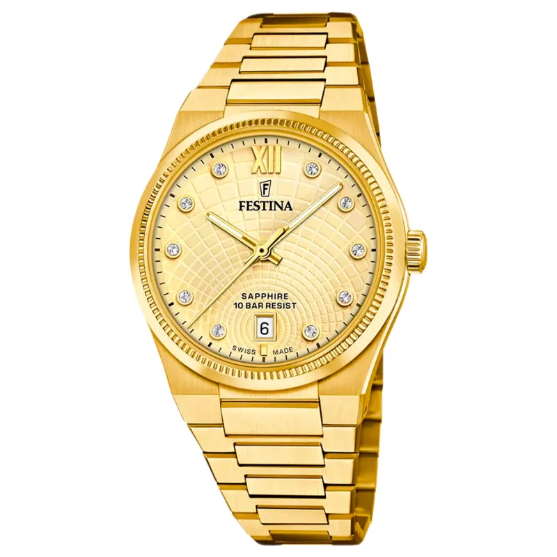 Festina Swiss Made F20058/2 Women's Rive Analogue Quartz Watch sold by H.S. Johnson