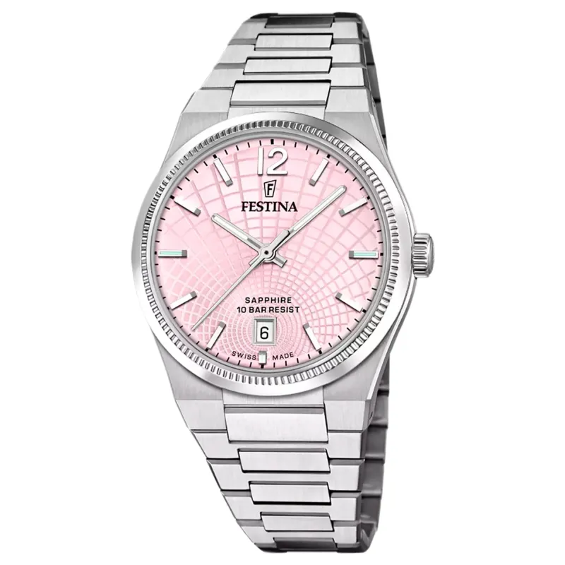 Festina Swiss Made F20052/3 Women's Rive Analogue Quartz Watch made by H.S. Johnson