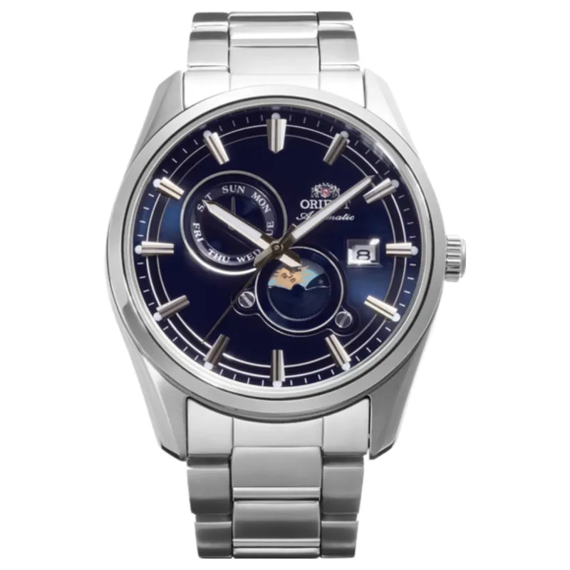 Orient RA-AK0315L30B Stretto Sun And Moon Automatic Watch made by Orient
