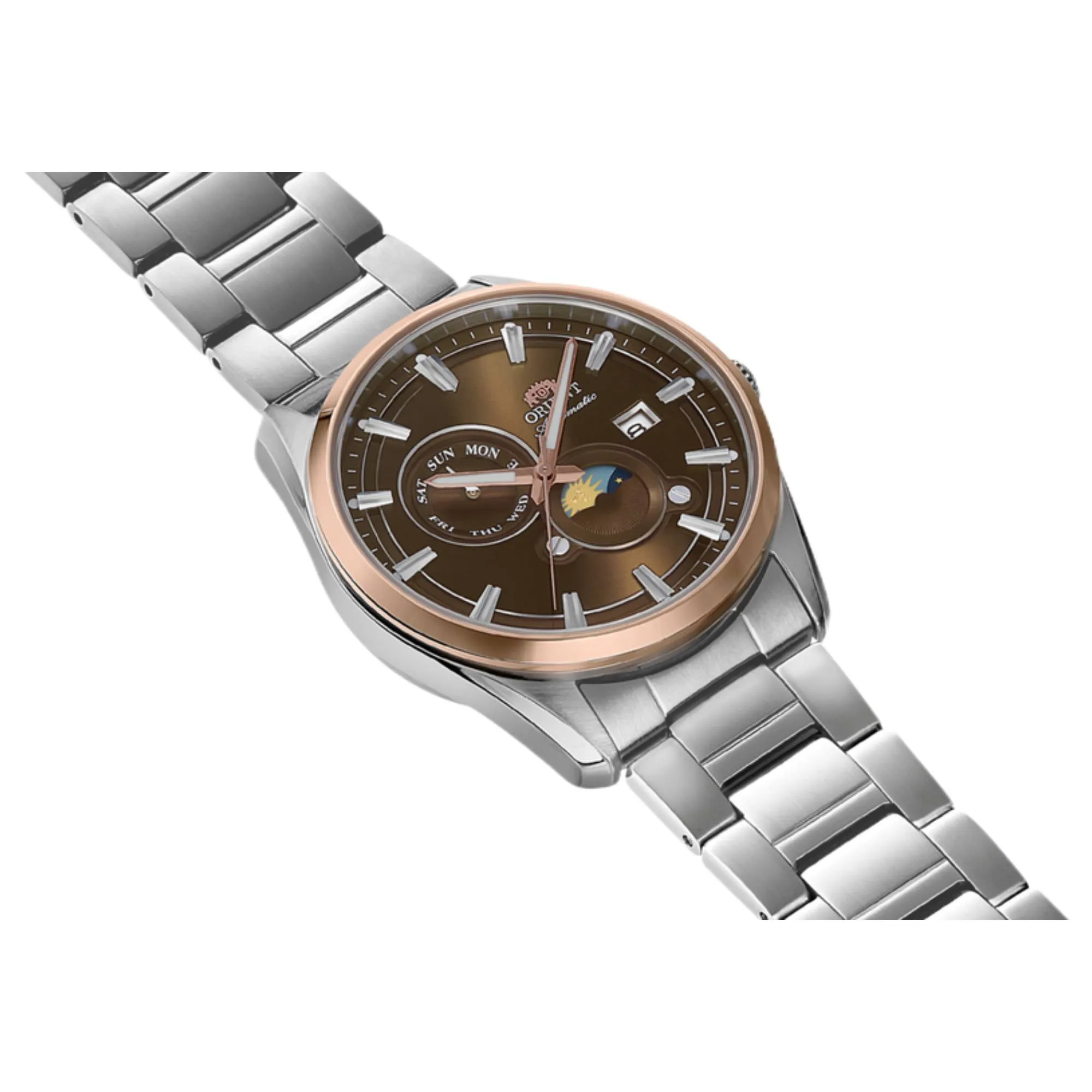 Orient RA-AK0313Y30B Stretto Sun And Moon Automatic Watch sold by H.S. Johnson product image thumbnail 2