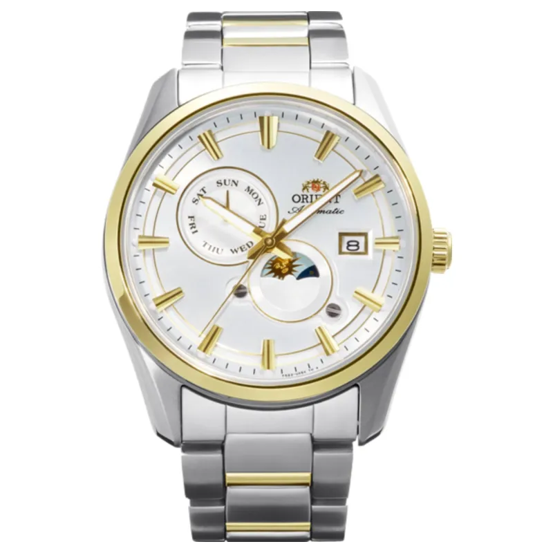Orient RA-AK0312S30B Stretto Sun And Moon Automatic Watch made by Orient