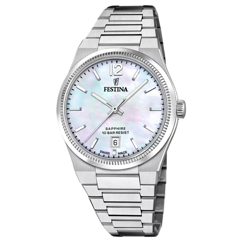 Festina Swiss Made F20052/1 Women's Rive Analogue Quartz Watch made by H.S. Johnson