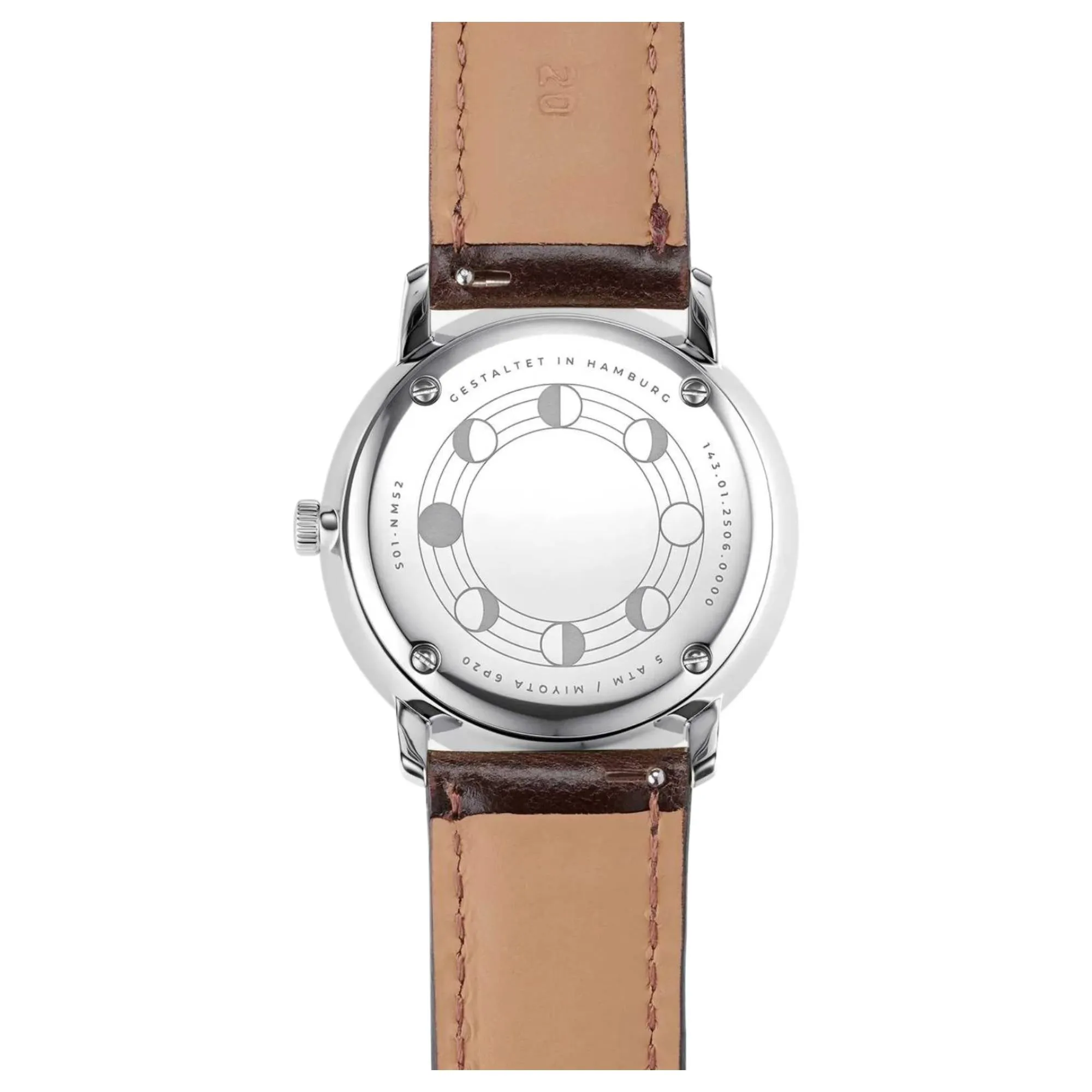 Sternglas S01-NM52-BR03 Men's Naos Moonphase Watch sold by H.S. Johnson product image thumbnail 4