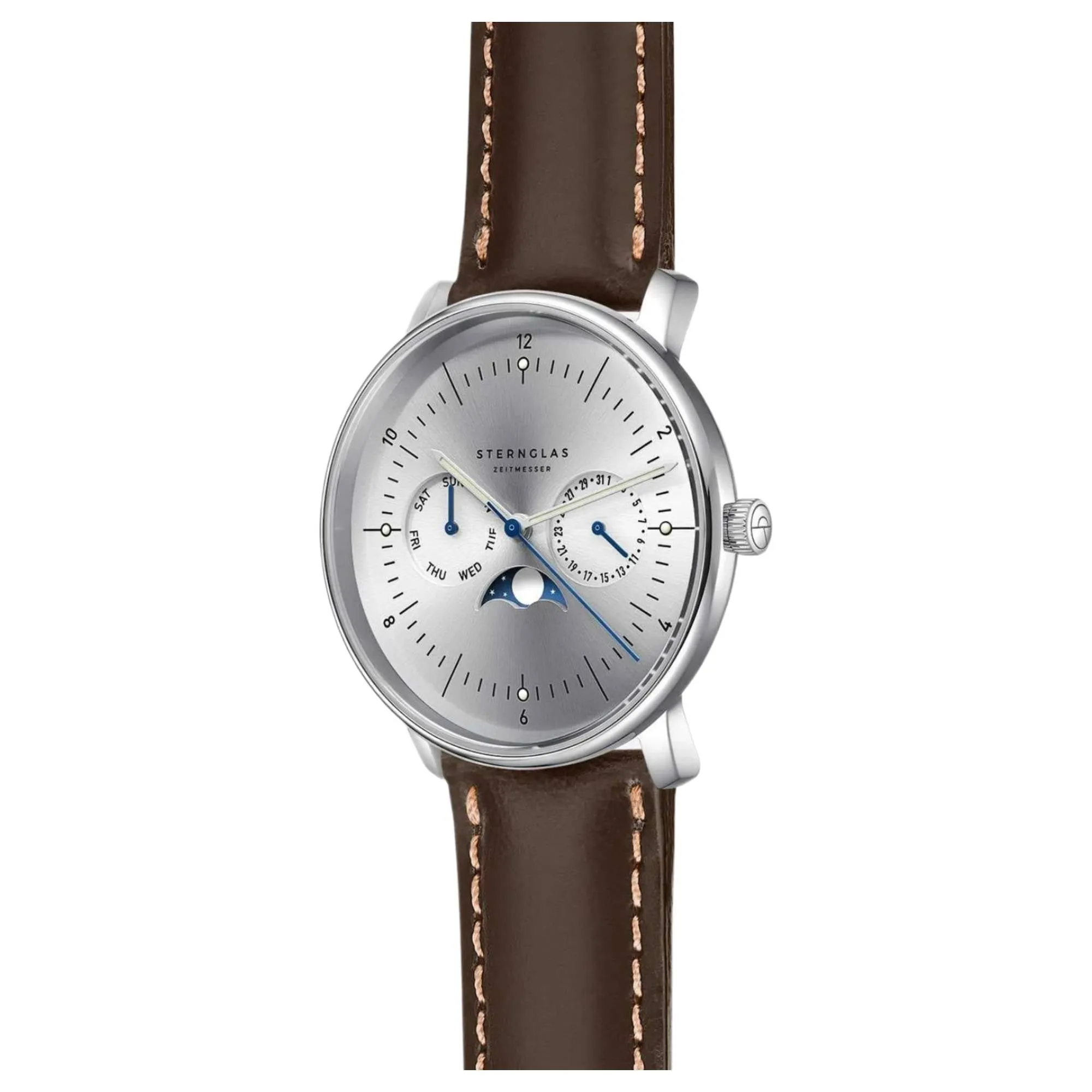 Sternglas S01-NM52-BR03 Men's Naos Moonphase Watch sold by H.S. Johnson product image thumbnail 2
