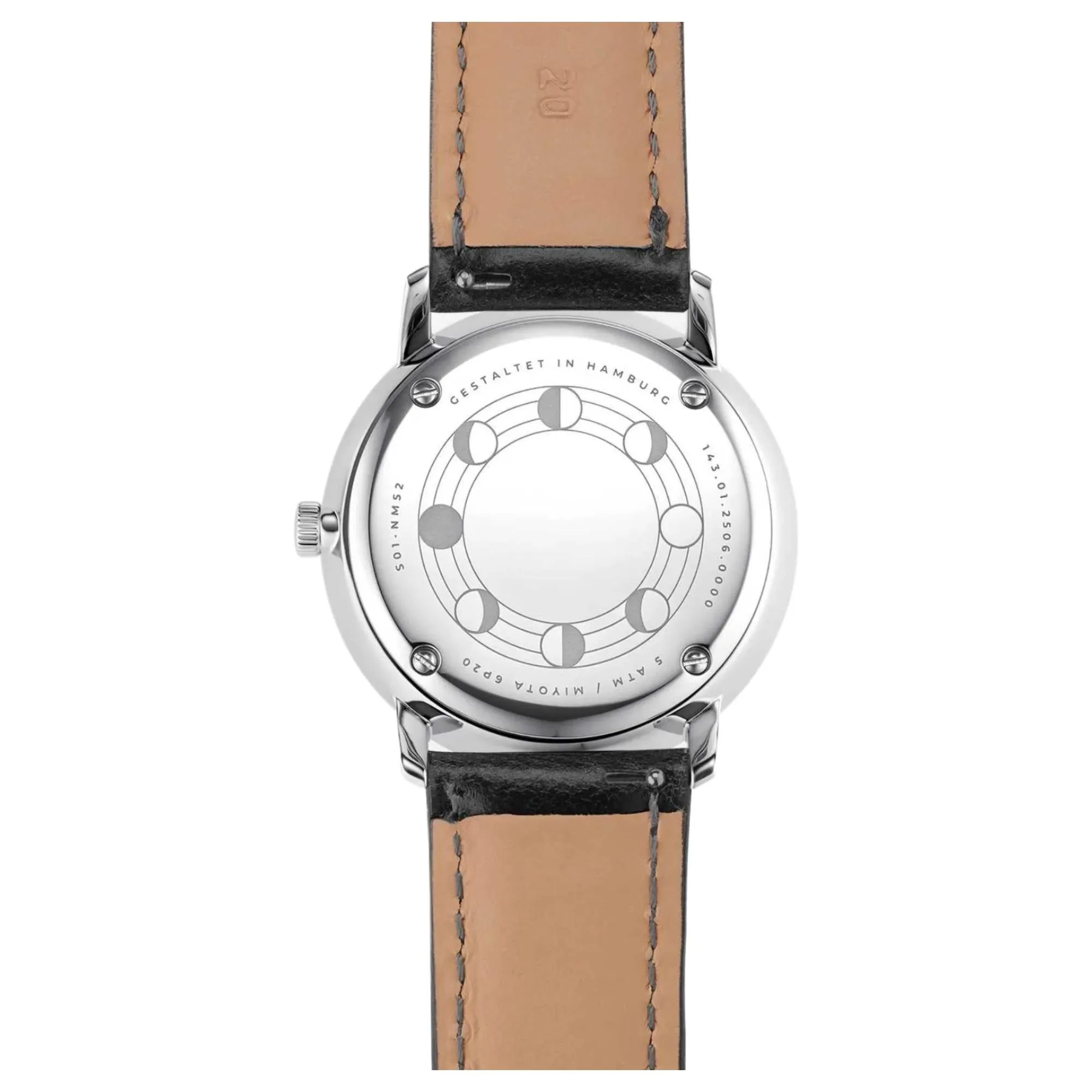Sternglas S01-NM06-BR03 Men's Naos Moonphase Watch sold by H.S. Johnson product image thumbnail 3