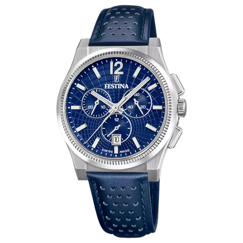 Festina Swiss Made F20060/2 Men's Rive Chronograph Quartz Watch made by H.S. Johnson
