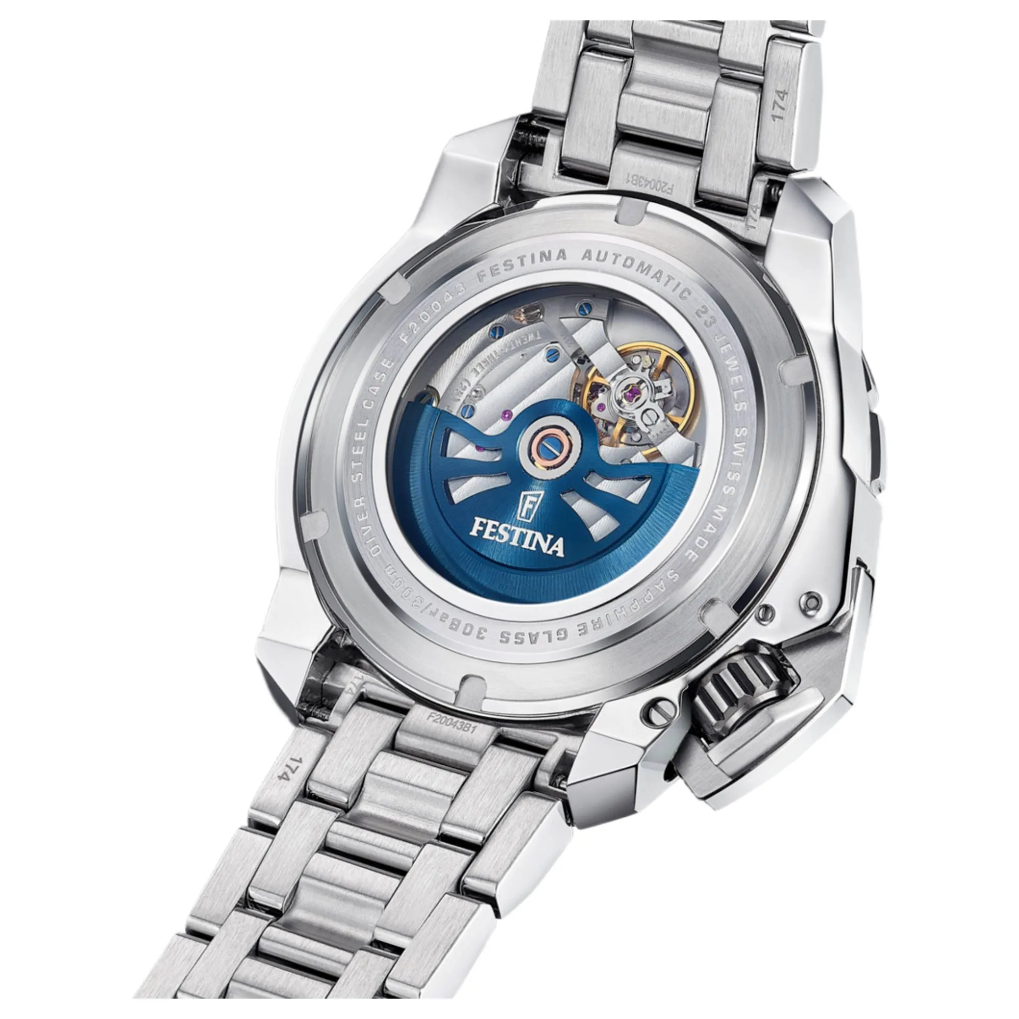 Festina Swiss Made F20043/1 COSC-certified Diver Automatic Watch sold by H.S. Johnson product image thumbnail 4