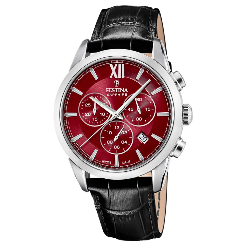 Festina Swiss Made F20041/5 Men's Classic Chronograph Quartz Watch made by H.S. Johnson