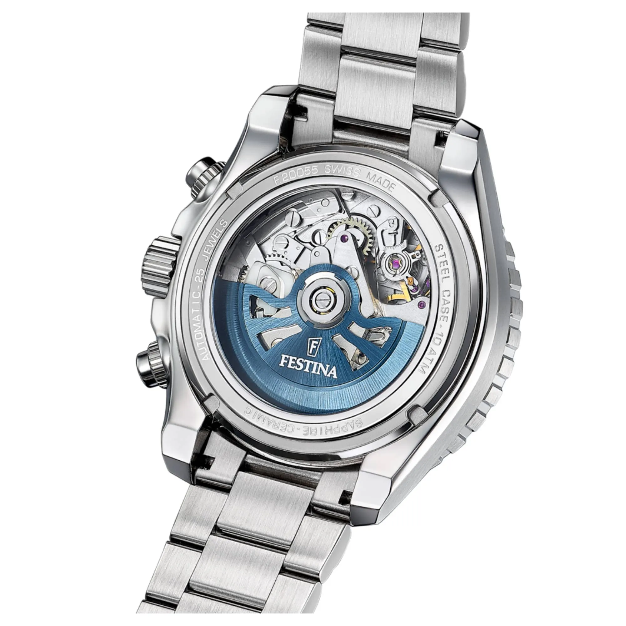 Festina Swiss Made F20055/5 Men's Chronograph Automatic Watch sold by H.S. Johnson product image thumbnail 3