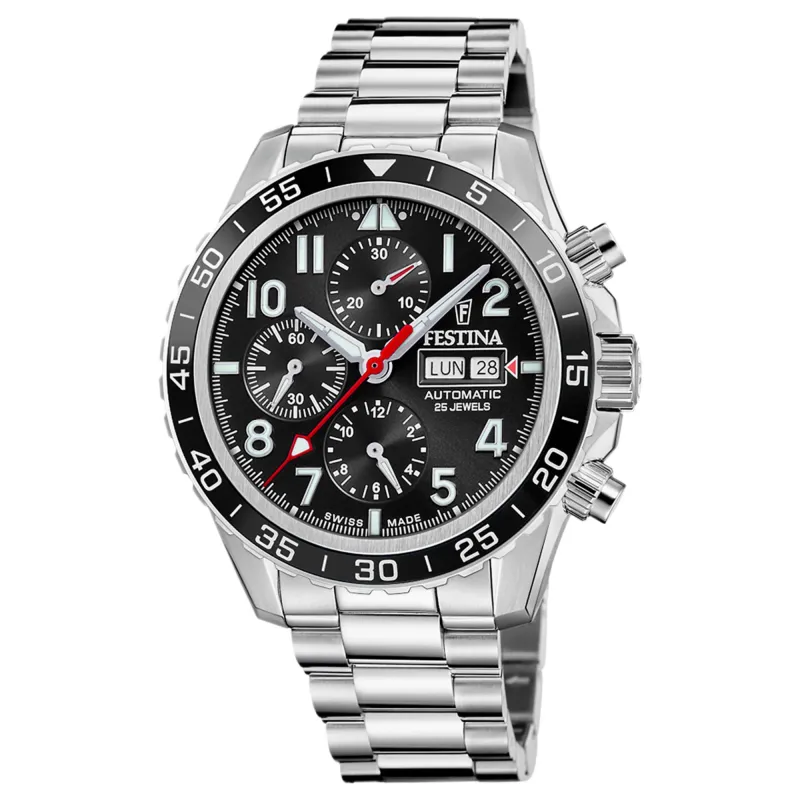 Festina Swiss Made F20055/4 Men's Chronograph Automatic Watch made by H.S. Johnson