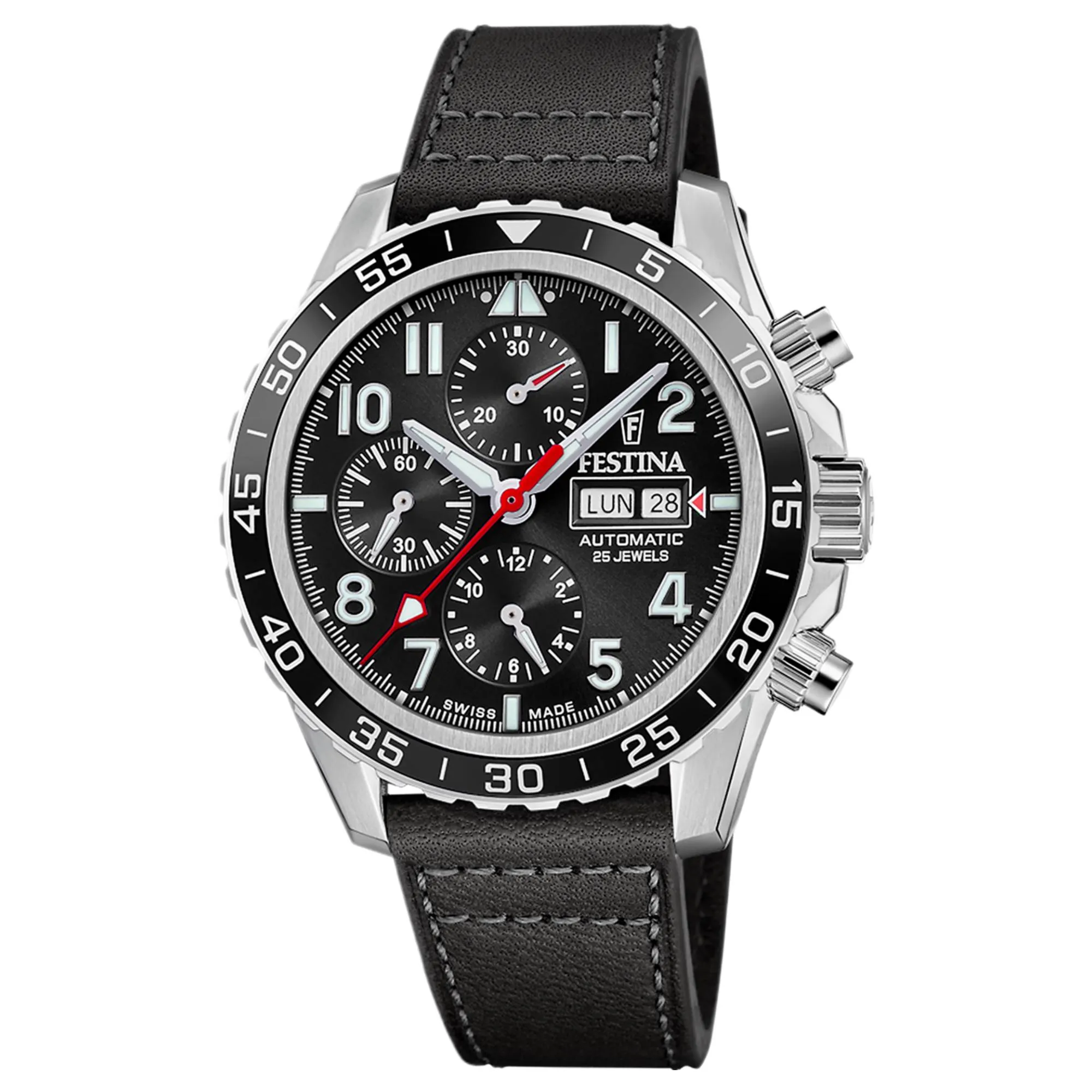 Festina Swiss Made F20056/3 Men's Chronograph Automatic Watch sold by H.S. Johnson