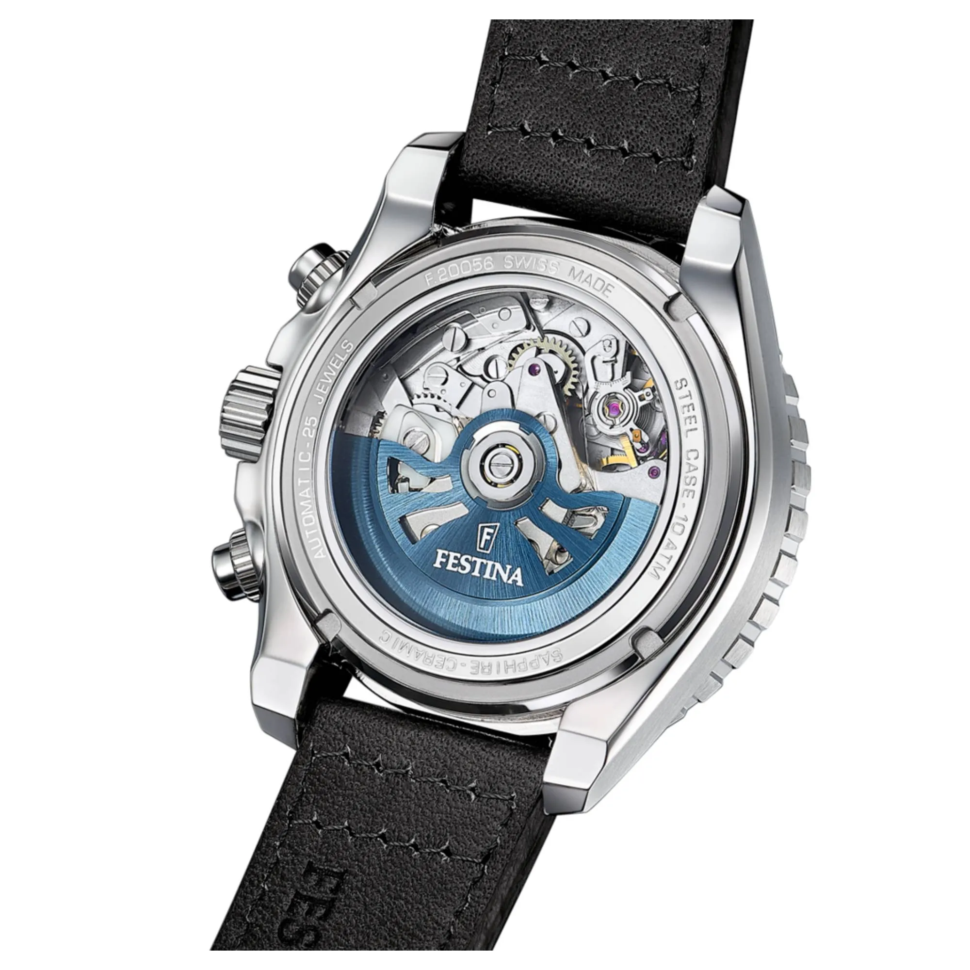 Festina Swiss Made F20056/3 Men's Chronograph Automatic Watch sold by H.S. Johnson product image thumbnail 2