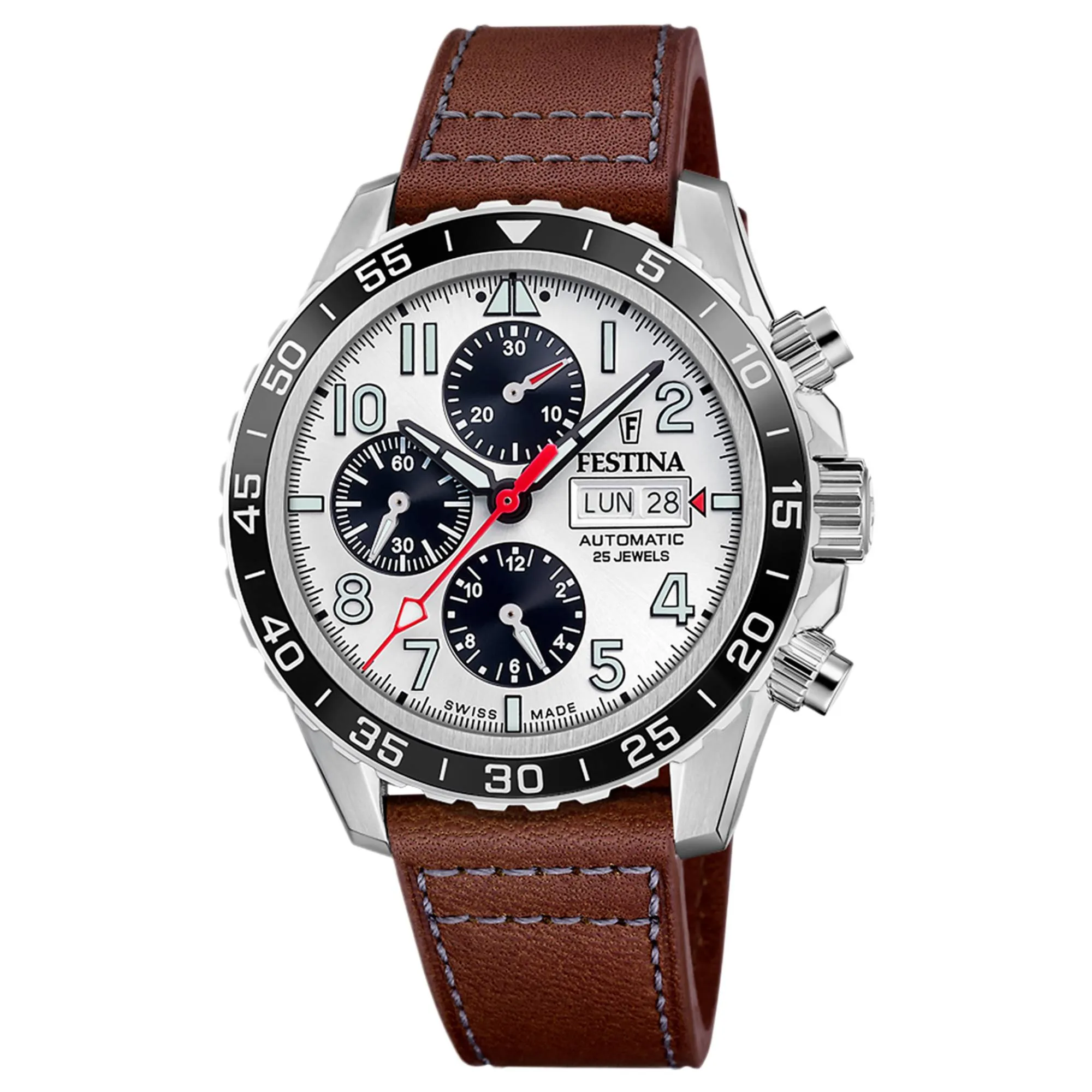 Festina Swiss Made F20056/1 Men's Chronograph Automatic Watch sold by H.S. Johnson