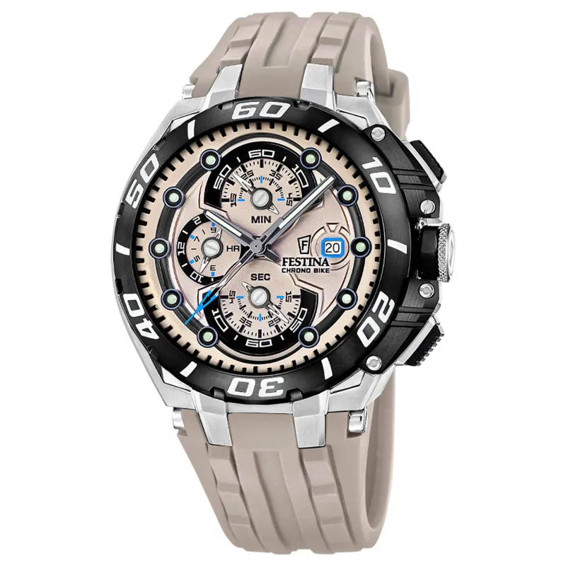 Festina F20755/2 Men's Chrono Bike Rubber Strap Watch made by H.S. Johnson