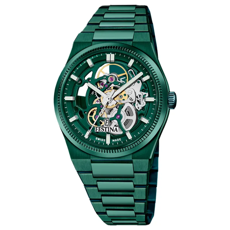 Festina Swiss Made F20072/1 Men's Analogue Automatic Watch made by H.S. Johnson