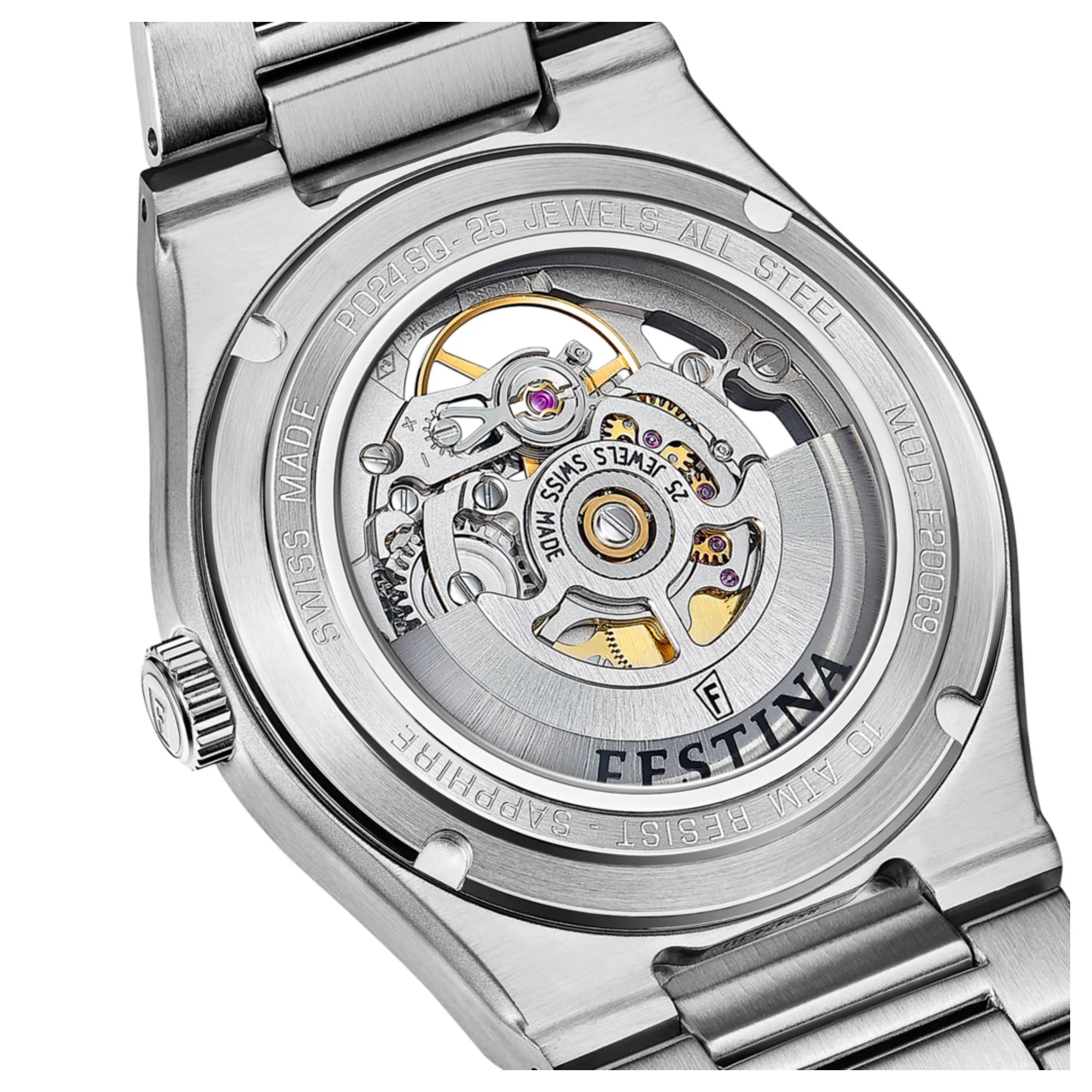 Festina Swiss Made F20069/1 Men's Analogue Automatic Watch sold by H.S. Johnson product image thumbnail 3
