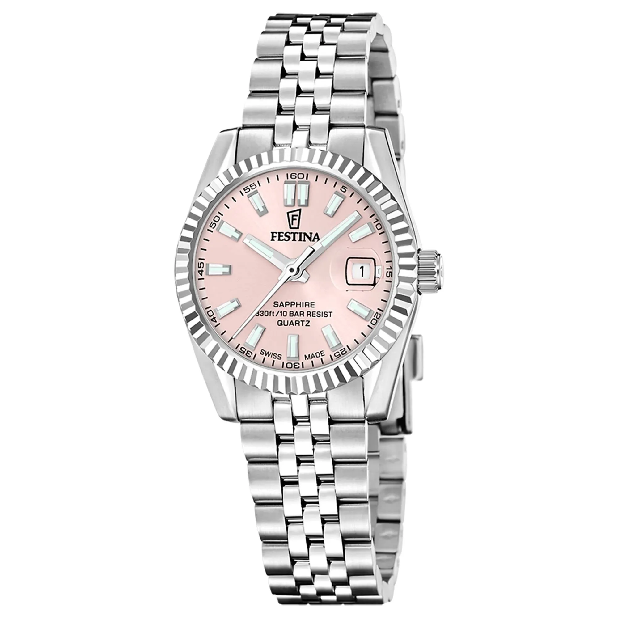 Festina Swiss Made F20087/2 Women's Classic Analogue Quartz Watch sold by H.S. Johnson
