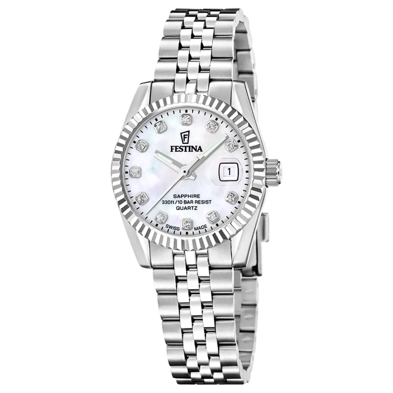 Festina Swiss Made F20087/1 Women's Classic Analogue Quartz Watch made by H.S. Johnson